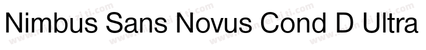 Nimbus Sans Novus Cond D Ultra字体转换